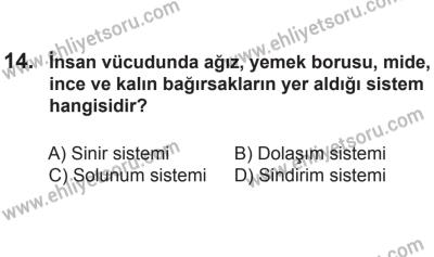 24 Ağustos 2013 Tarihli Sürücü Adayları Sınavı M Kitapçığı 14. Soru