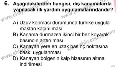 27 Ağustos 2016 Tarihli Sürücü Adayları Sınavı K Kitapçığı 2. Oturum 6. Soru