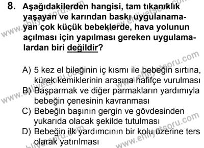 27 Ağustos 2016 Tarihli Sürücü Adayları Sınavı L Kitapçığı 2Oturumu 8. Soru