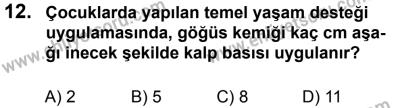 27 Ağustos 2016 Tarihli Sürücü Adayları Sınavı M Kitapçığı 1. Oturum 12. Soru