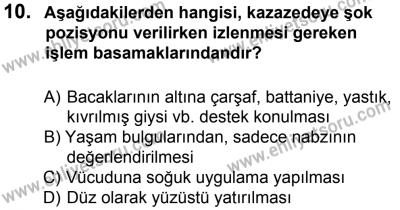 27 Ağustos 2016 Tarihli Sürücü Adayları Sınavı N Kitapçığı 2. Oturum 10. Soru