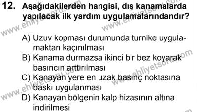 27 Ağustos 2016 Tarihli Sürücü Adayları Sınavı N Kitapçığı 2. Oturum 12. Soru