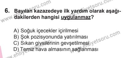27 Haziran 2015 Tarihli Sürücü Adayları Sınavı K Kitapçığı 6. Soru