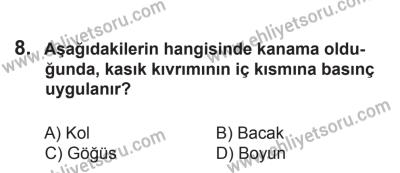 27 Haziran 2015 Tarihli Sürücü Adayları Sınavı K Kitapçığı 8. Soru