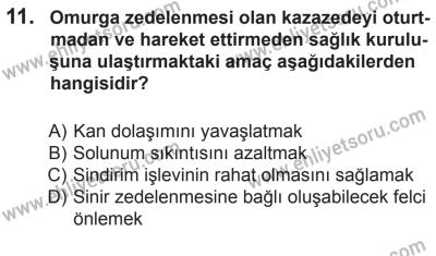 27 Haziran 2015 Tarihli Sürücü Adayları Sınavı K Kitapçığı 11. Soru