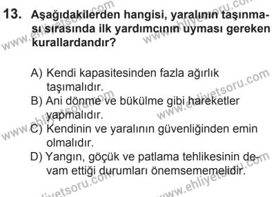 27 Haziran 2015 Tarihli Sürücü Adayları Sınavı K Kitapçığı 13. Soru