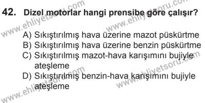 27 Haziran 2015 Tarihli Sürücü Adayları Sınavı K Kitapçığı 42. Soru