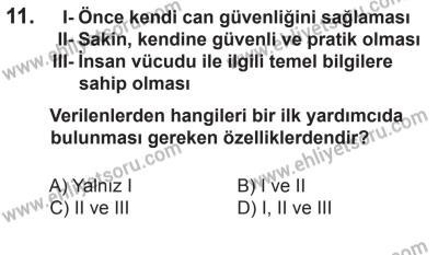 27 Haziran 2015 Tarihli Sürücü Adayları Sınavı L Kitapçığı 11. Soru