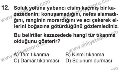 27 Haziran 2015 Tarihli Sürücü Adayları Sınavı L Kitapçığı 12. Soru