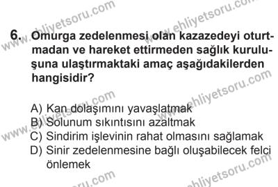 27 Haziran 2015 Tarihli Sürücü Adayları Sınavı M Kitapçığı 6. Soru