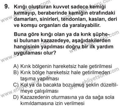 27 Haziran 2015 Tarihli Sürücü Adayları Sınavı M Kitapçığı 9. Soru