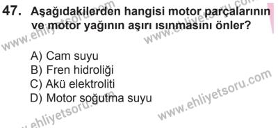 27 Haziran 2015 Tarihli Sürücü Adayları Sınavı M Kitapçığı 47. Soru