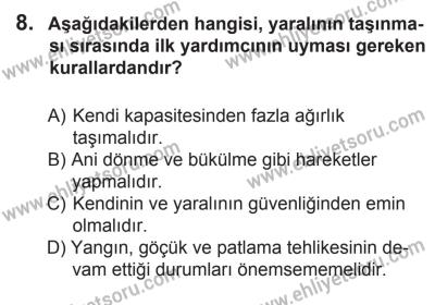 27 Haziran 2015 Tarihli Sürücü Adayları Sınavı N Kitapçığı 8. Soru