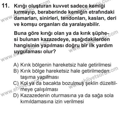 27 Haziran 2015 Tarihli Sürücü Adayları Sınavı N Kitapçığı 11. Soru