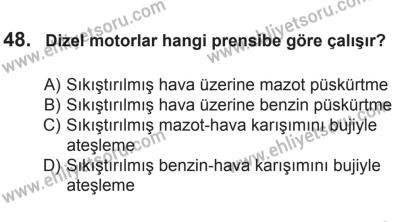 27 Haziran 2015 Tarihli Sürücü Adayları Sınavı N Kitapçığı 48. Soru