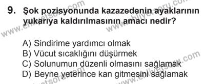 29 Ağustos 2015 Tarihli Sürücü Adayları Sınavı K Kitapçığı 9. Soru