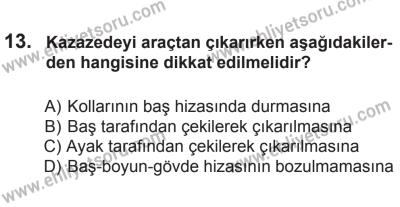 29 Ağustos 2015 Tarihli Sürücü Adayları Sınavı K Kitapçığı 13. Soru
