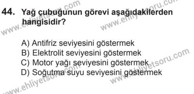 29 Ağustos 2015 Tarihli Sürücü Adayları Sınavı K Kitapçığı 44. Soru