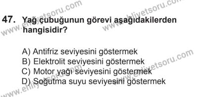 29 Ağustos 2015 Tarihli Sürücü Adayları Sınavı L Kitapçığı 47. Soru