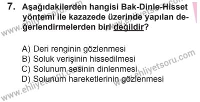 29 Ağustos 2015 Tarihli Sürücü Adayları Sınavı M Kitapçığı 7. Soru