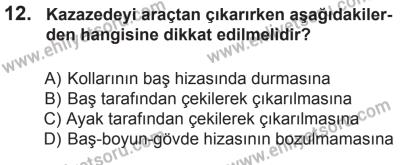 29 Ağustos 2015 Tarihli Sürücü Adayları Sınavı M Kitapçığı 12. Soru
