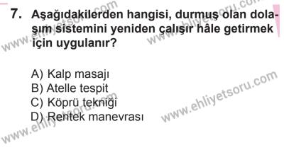 29 Ağustos 2015 Tarihli Sürücü Adayları Sınavı N Kitapçığı 7. Soru