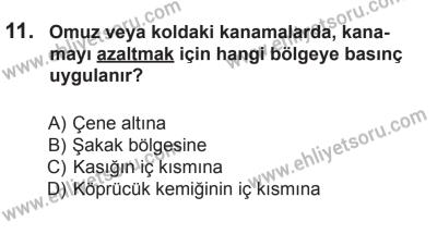 29 Ağustos 2015 Tarihli Sürücü Adayları Sınavı N Kitapçığı 11. Soru