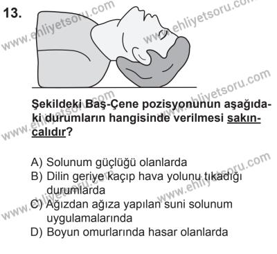 29 Ağustos 2015 Tarihli Sürücü Adayları Sınavı N Kitapçığı 13. Soru