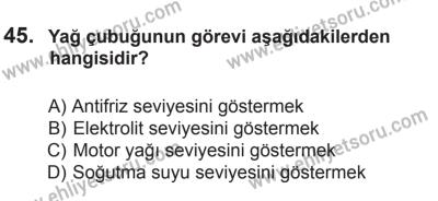29 Ağustos 2015 Tarihli Sürücü Adayları Sınavı N Kitapçığı 45. Soru