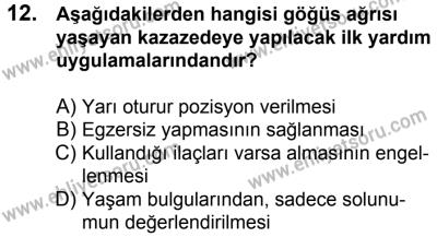 29 Temmuz 2017 Tarihli Sürücü Adayları Sınavı K Kitapçığı 1. Oturum 12. Soru