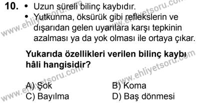 29 Temmuz 2017 Tarihli Sürücü Adayları Sınavı K Kitapçığı 2. Oturum 10. Soru