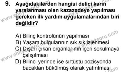 4 Ağustos 2018 Tarihli Sürücü Adayları Sınavı K Kitapçığı 9. Soru