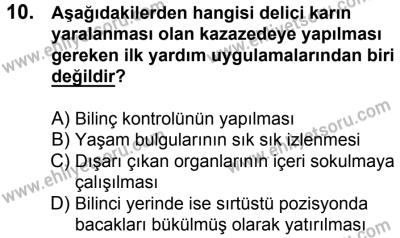 4 Ağustos 2018 Tarihli Sürücü Adayları Sınavı L Kitapçığı 10. Soru