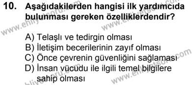 4 Ağustos 2018 Tarihli Sürücü Adayları Sınavı N Kitapçığı 10. Soru