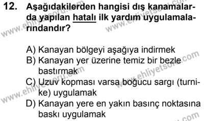 4 Ağustos 2018 Tarihli Sürücü Adayları Sınavı N Kitapçığı 12. Soru