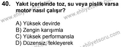 4 Ağustos 2018 Tarihli Sürücü Adayları Sınavı N Kitapçığı 40. Soru