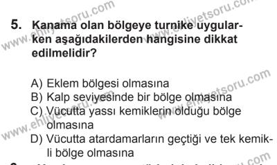 6 Eylül 2014 Tarihli Sürücü Adayları Sınavı K Kitapçığı 5. Soru
