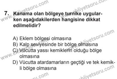 6 Eylül 2014 Tarihli Sürücü Adayları Sınavı L Kitapçığı 7. Soru