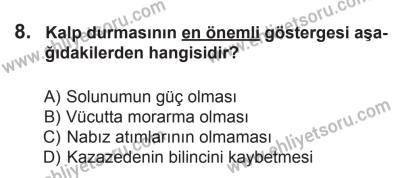 6 Eylül 2014 Tarihli Sürücü Adayları Sınavı L Kitapçığı 8. Soru