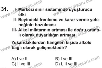 6 Eylül 2014 Tarihli Sürücü Adayları Sınavı M Kitapçığı 31. Soru