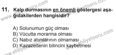 6 Eylül 2014 Tarihli Sürücü Adayları Sınavı N Kitapçığı 11. Soru