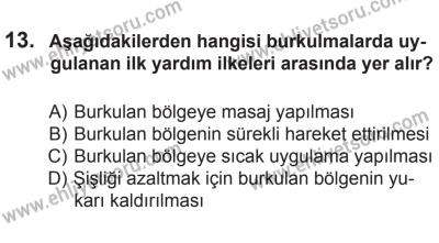 6 Eylül 2014 Tarihli Sürücü Adayları Sınavı N Kitapçığı 13. Soru