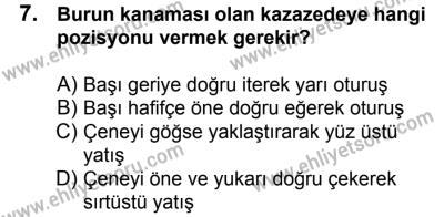 7 Ekim 2017 Tarihli Sürücü Adayları Sınavı K Kitapçığı 2. Oturum 7. Soru