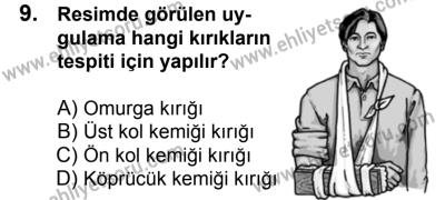 7 Ekim 2017 Tarihli Sürücü Adayları Sınavı K Kitapçığı 2. Oturum 9. Soru