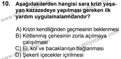 7 Ekim 2017 Tarihli Sürücü Adayları Sınavı K Kitapçığı 2. Oturum 10. Soru