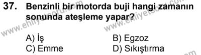 7 Ekim 2017 Tarihli Sürücü Adayları Sınavı K Kitapçığı 2. Oturum 37. Soru