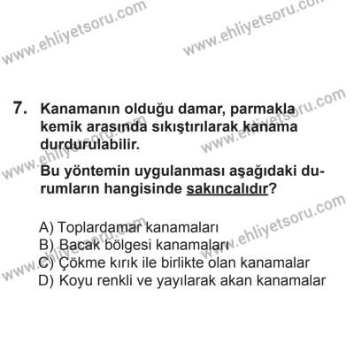 8 Aralık 2013 Tarihli Sürücü Adayları Sınavı K Kitapçığı 7. Soru