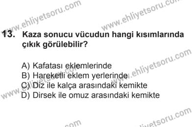 8 Aralık 2013 Tarihli Sürücü Adayları Sınavı K Kitapçığı 13. Soru