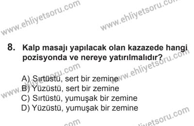 8 Aralık 2013 Tarihli Sürücü Adayları Sınavı L Kitapçığı 8. Soru