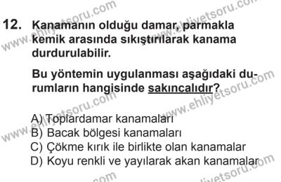 8 Aralık 2013 Tarihli Sürücü Adayları Sınavı L Kitapçığı 12. Soru